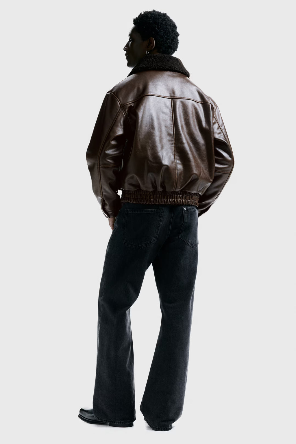 Padded aviator jacket