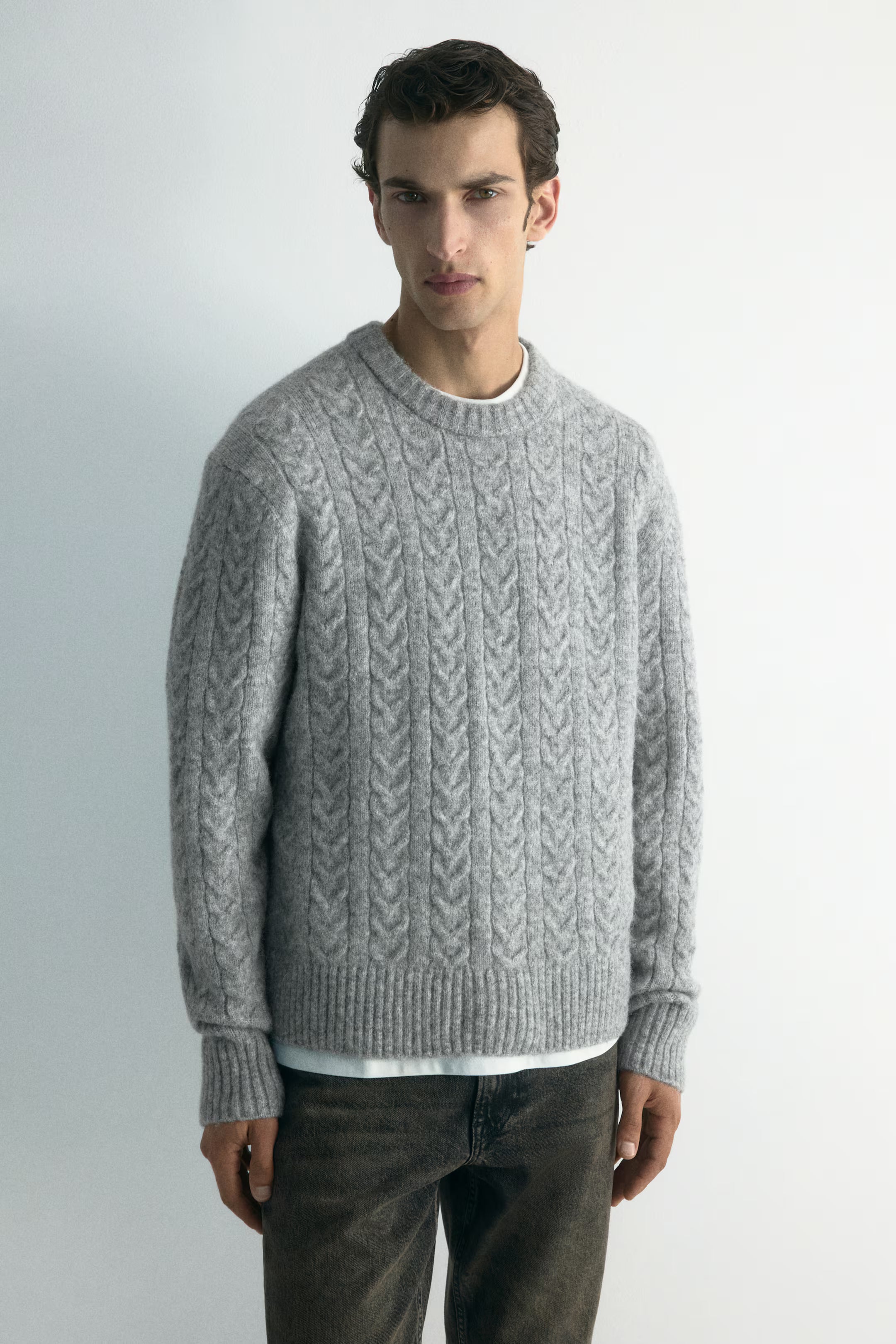 Regular Fit Cable knit jumper